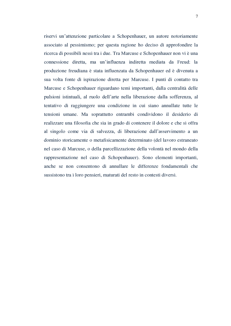Anteprima della tesi: Il piacere e la critica della società in Marcuse, Pagina 5