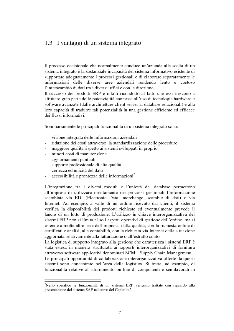 Anteprima della tesi: L'implementazione dei sistemi ERP: il caso Ergom Automotive SpA, Pagina 4