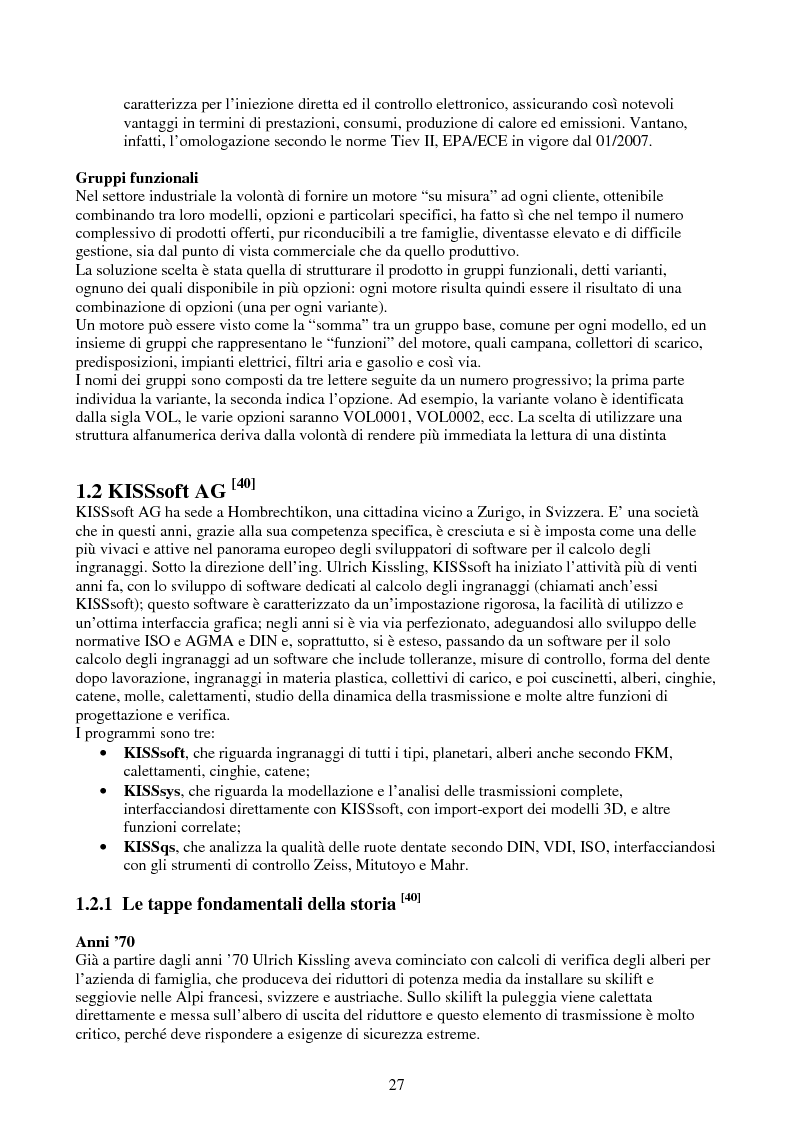Anteprima della tesi: Verifica e ottimizzazione della distribuzione ad ingranaggi dei motori industriali e marini VM serie D, R, MD e MR con i software KISSsoft e KISSsys, Pagina 12