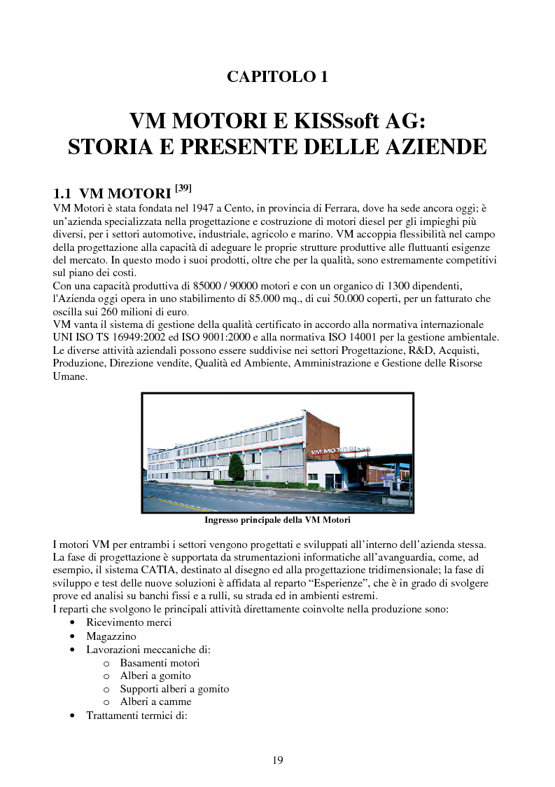 Anteprima della tesi: Verifica e ottimizzazione della distribuzione ad ingranaggi dei motori industriali e marini VM serie D, R, MD e MR con i software KISSsoft e KISSsys, Pagina 4