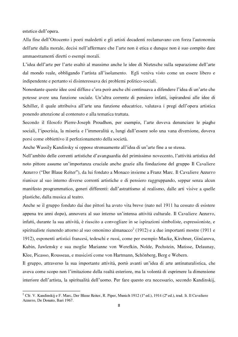 Anteprima della tesi: La "Spiritualità" tra cinema e arti elettroniche nel dibattito contemporaneo sull'arte, Pagina 6