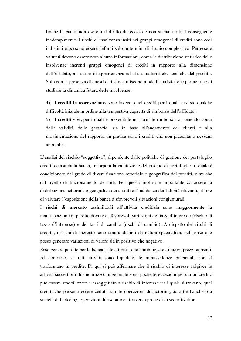 Anteprima della tesi: Le sofferenze bancarie in Italia. Un modello econometrico di analisi e previsione, Pagina 11