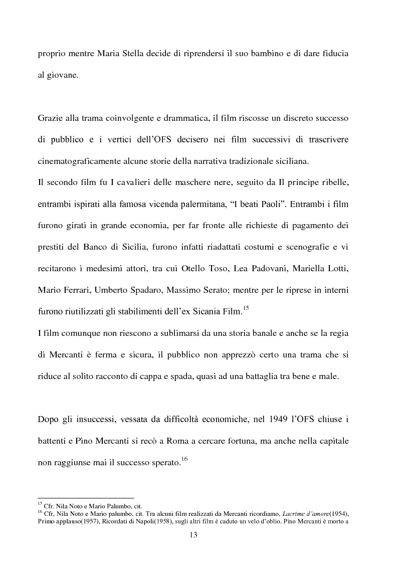 Anteprima della tesi: Produzione cinematografica in Sicilia: il caso della Panaria Film 1946-1955, Pagina 12