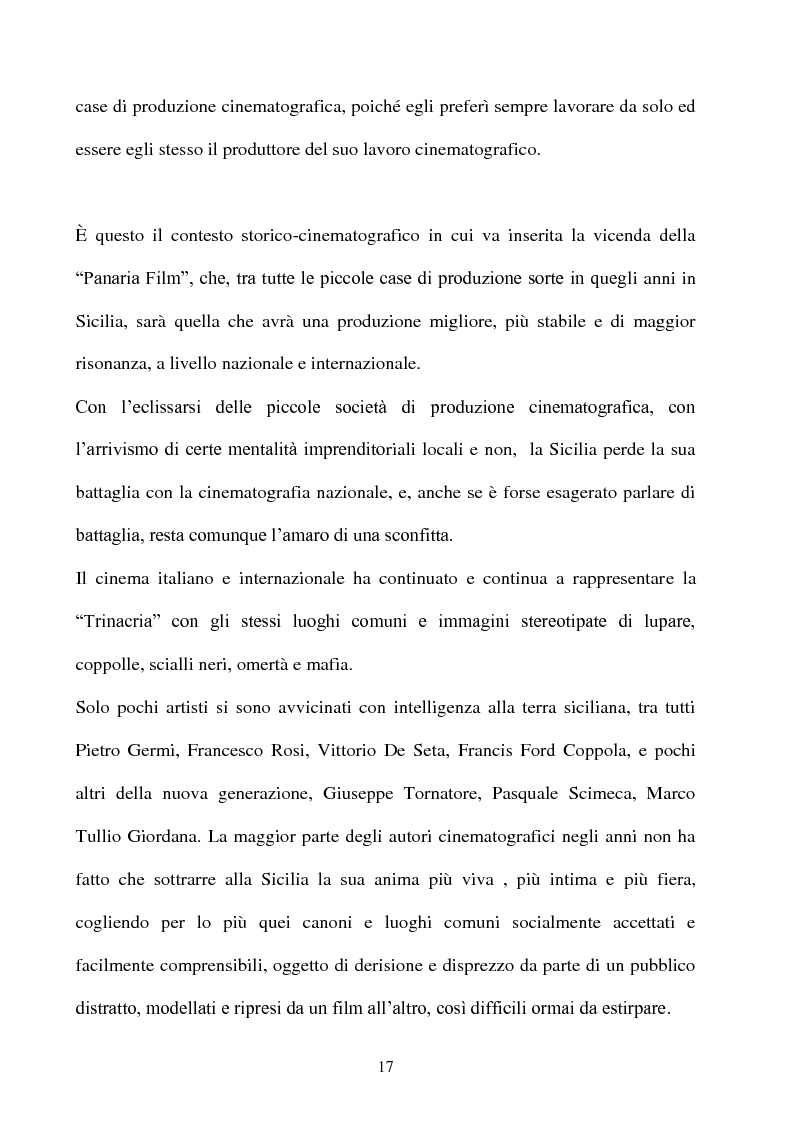 Anteprima della tesi: Produzione cinematografica in Sicilia: il caso della Panaria Film 1946-1955, Pagina 16