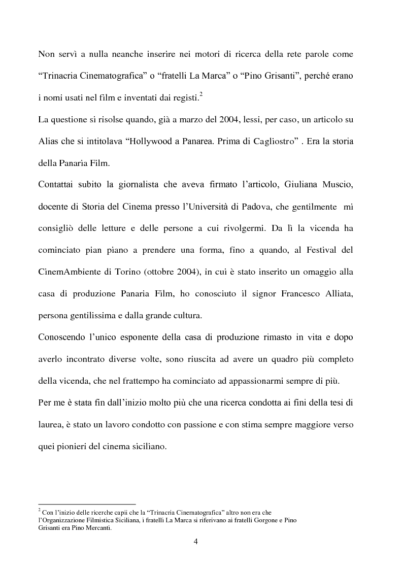 Anteprima della tesi: Produzione cinematografica in Sicilia: il caso della Panaria Film 1946-1955, Pagina 3