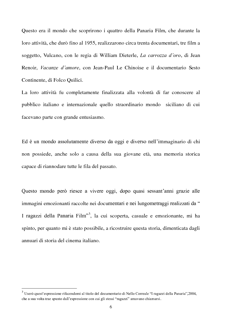 Anteprima della tesi: Produzione cinematografica in Sicilia: il caso della Panaria Film 1946-1955, Pagina 5