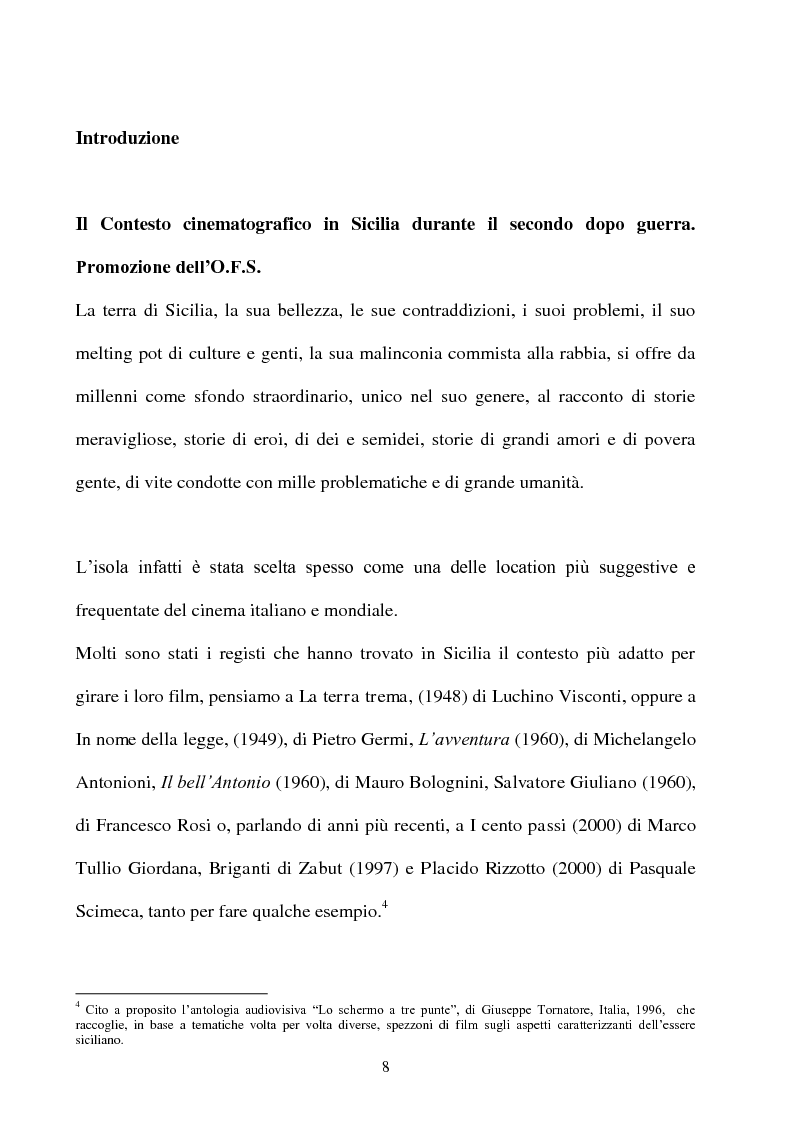 Anteprima della tesi: Produzione cinematografica in Sicilia: il caso della Panaria Film 1946-1955, Pagina 7