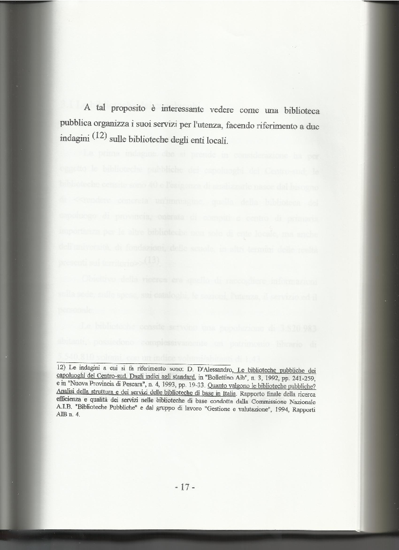 Anteprima della tesi: Le biblioteche pubbliche nella provincia di Viterbo: situazione attuale e ipotesi di riorganizzazione, Pagina 13