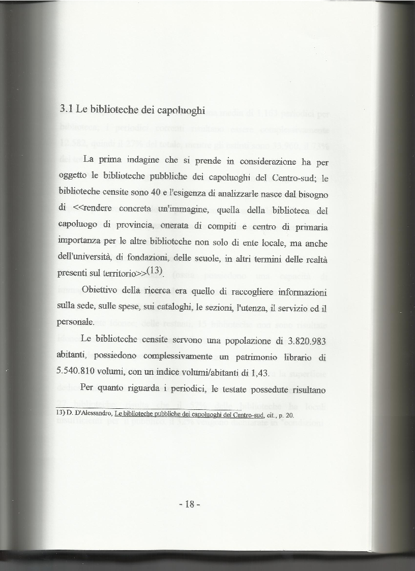 Anteprima della tesi: Le biblioteche pubbliche nella provincia di Viterbo: situazione attuale e ipotesi di riorganizzazione, Pagina 14
