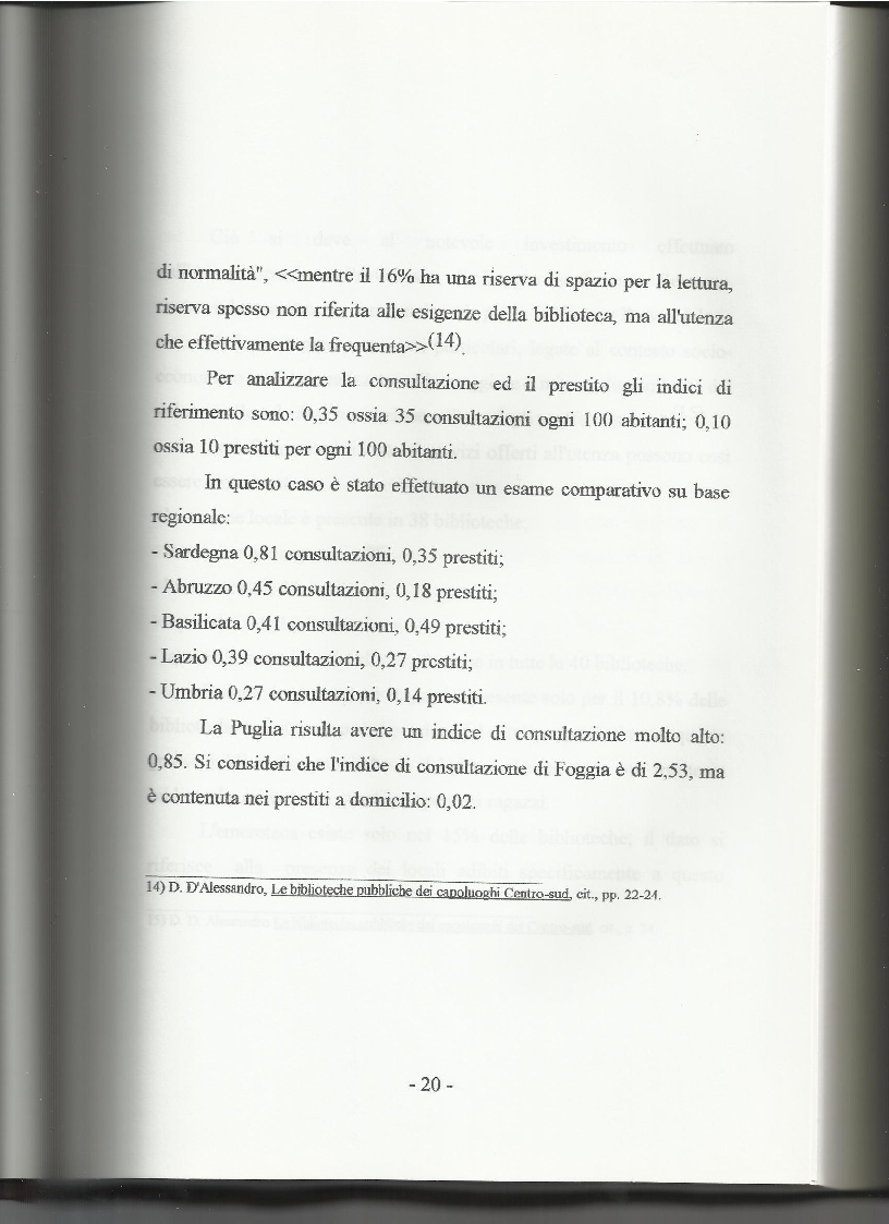Anteprima della tesi: Le biblioteche pubbliche nella provincia di Viterbo: situazione attuale e ipotesi di riorganizzazione, Pagina 16