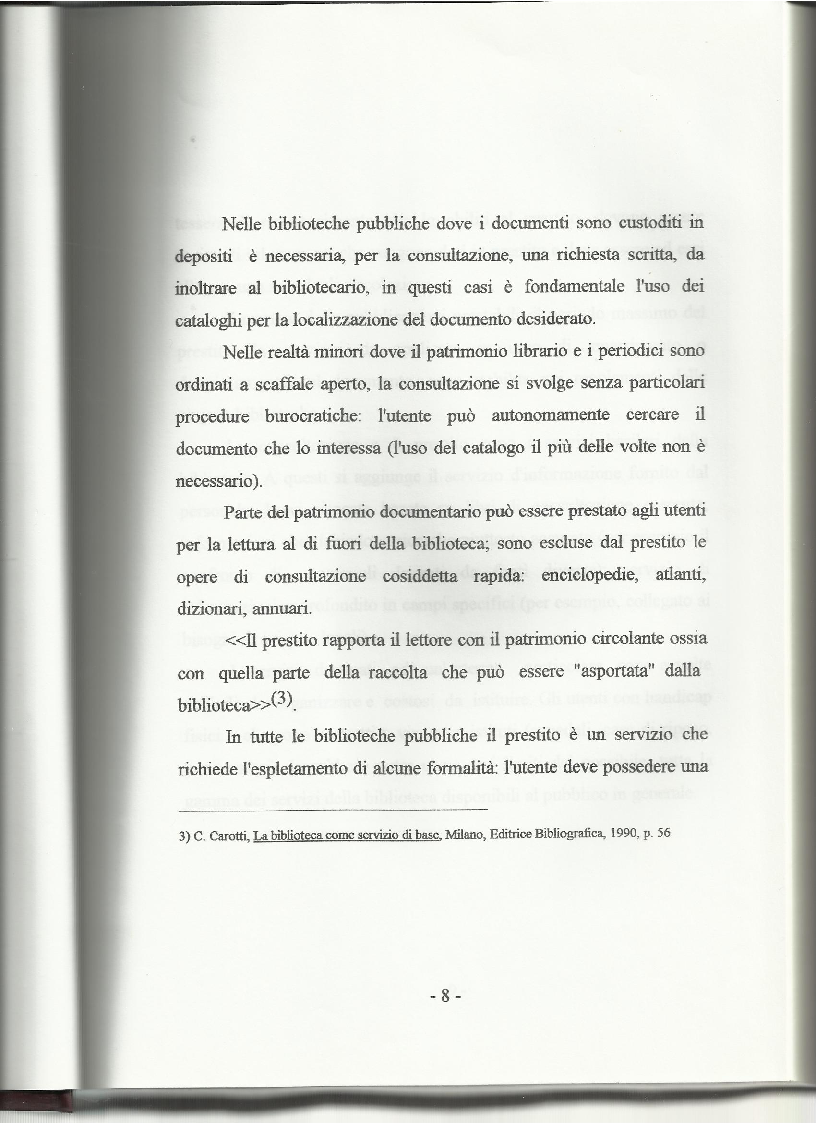 Anteprima della tesi: Le biblioteche pubbliche nella provincia di Viterbo: situazione attuale e ipotesi di riorganizzazione, Pagina 4