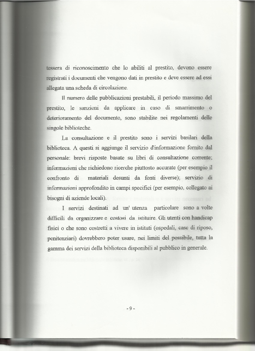 Anteprima della tesi: Le biblioteche pubbliche nella provincia di Viterbo: situazione attuale e ipotesi di riorganizzazione, Pagina 5