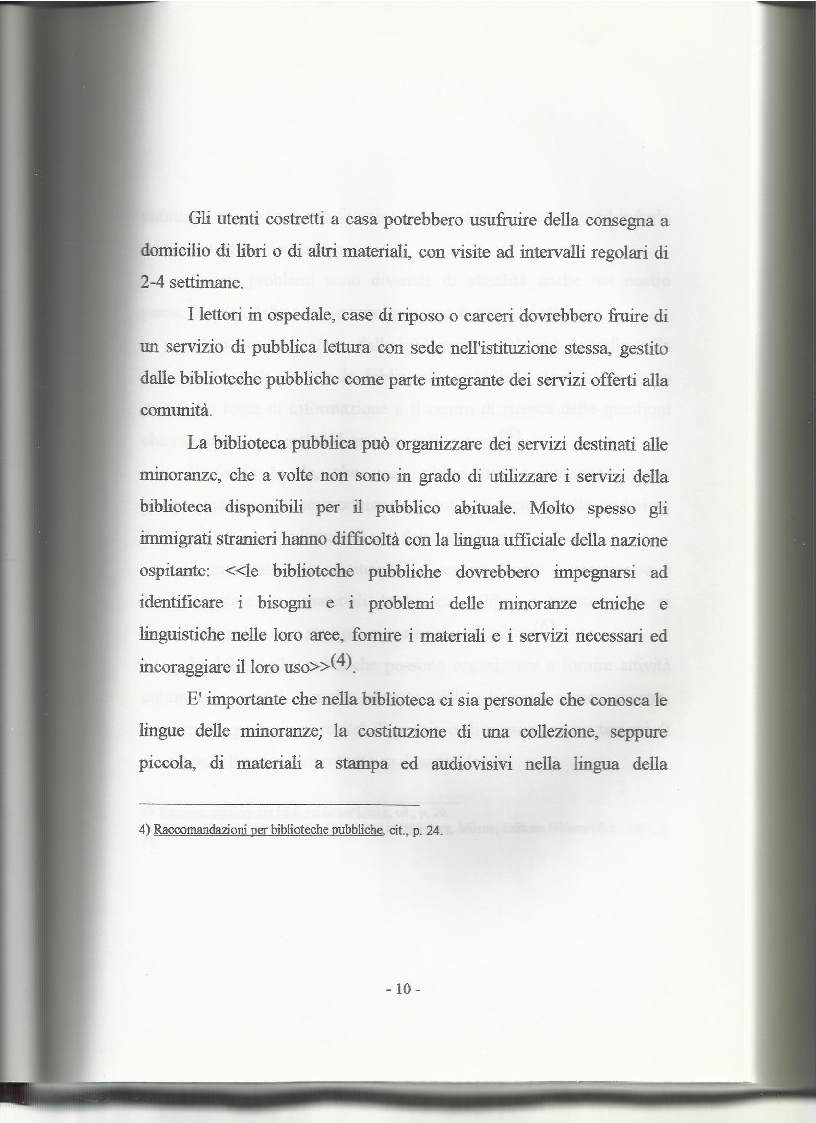 Anteprima della tesi: Le biblioteche pubbliche nella provincia di Viterbo: situazione attuale e ipotesi di riorganizzazione, Pagina 6
