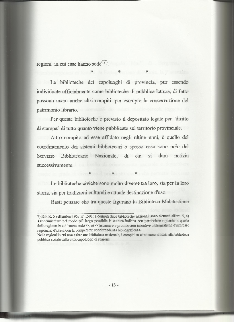 Anteprima della tesi: Le biblioteche pubbliche nella provincia di Viterbo: situazione attuale e ipotesi di riorganizzazione, Pagina 9