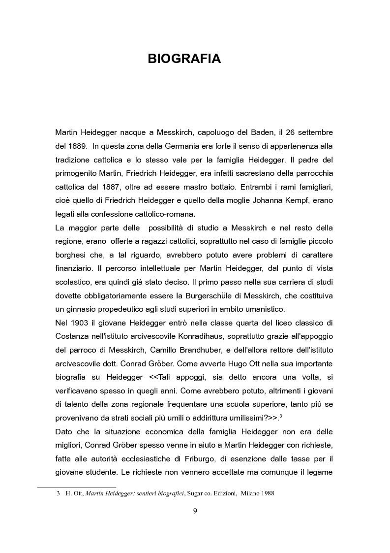 Anteprima della tesi: Fenomenologia e reminiscenze teologiche: aspetti del percorso filosofico del "primo" Heidegger, Pagina 6