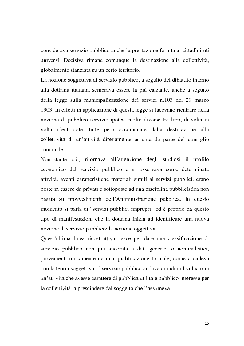 Anteprima della tesi: La riforma dei servizi pubblici locali, Pagina 12