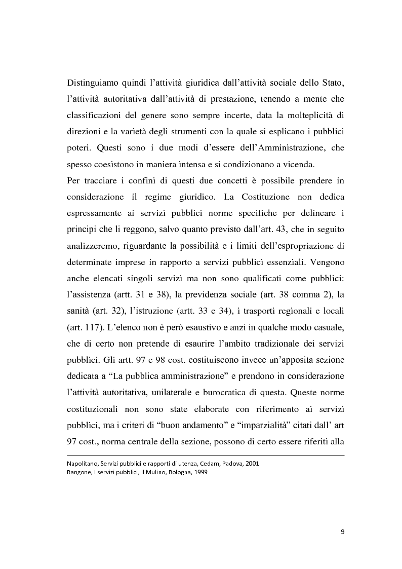 Anteprima della tesi: La riforma dei servizi pubblici locali, Pagina 6