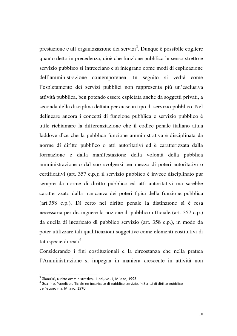 Anteprima della tesi: La riforma dei servizi pubblici locali, Pagina 7