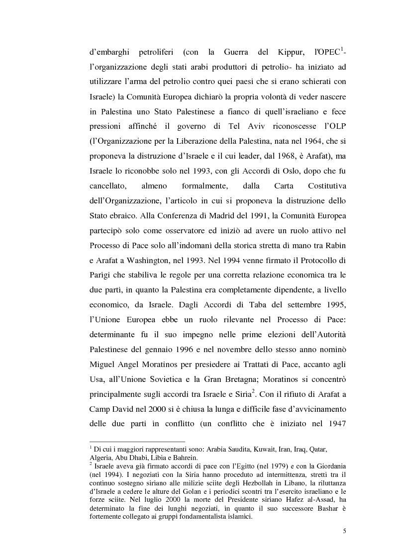 Anteprima della tesi: Il dibattito italiano sulla membership di Israele nell'Unione Europea, Pagina 3