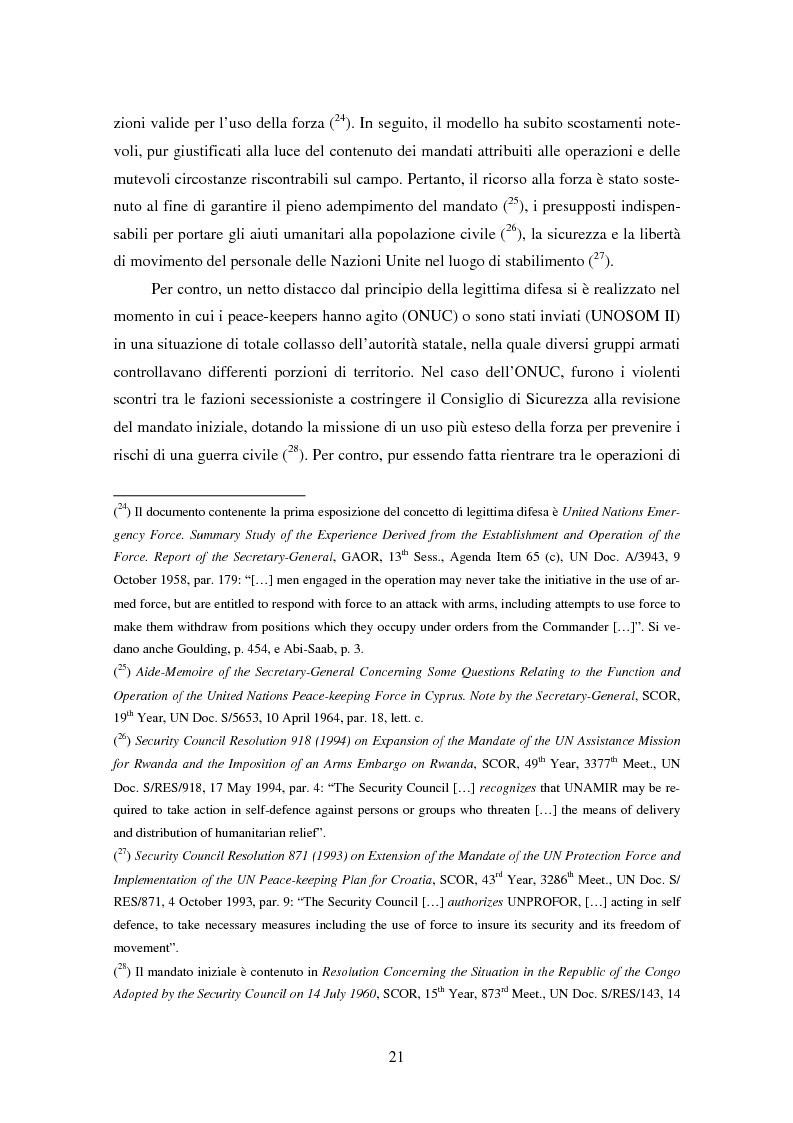 Anteprima della tesi: Le violazioni del diritto umanitario compiute di membri delle operazioni di mantenimento della pace, Pagina 10