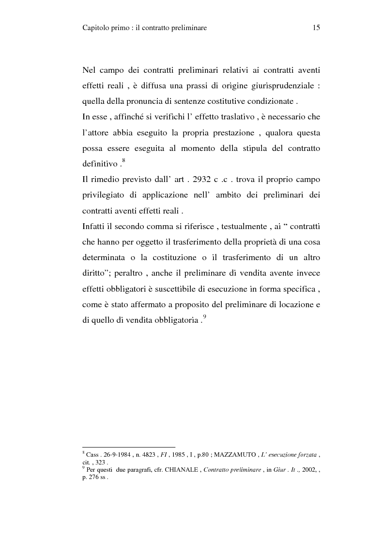 Anteprima della tesi: La trascrizione del contratto preliminare di compravendita immobiliare (diritto civile), Pagina 13