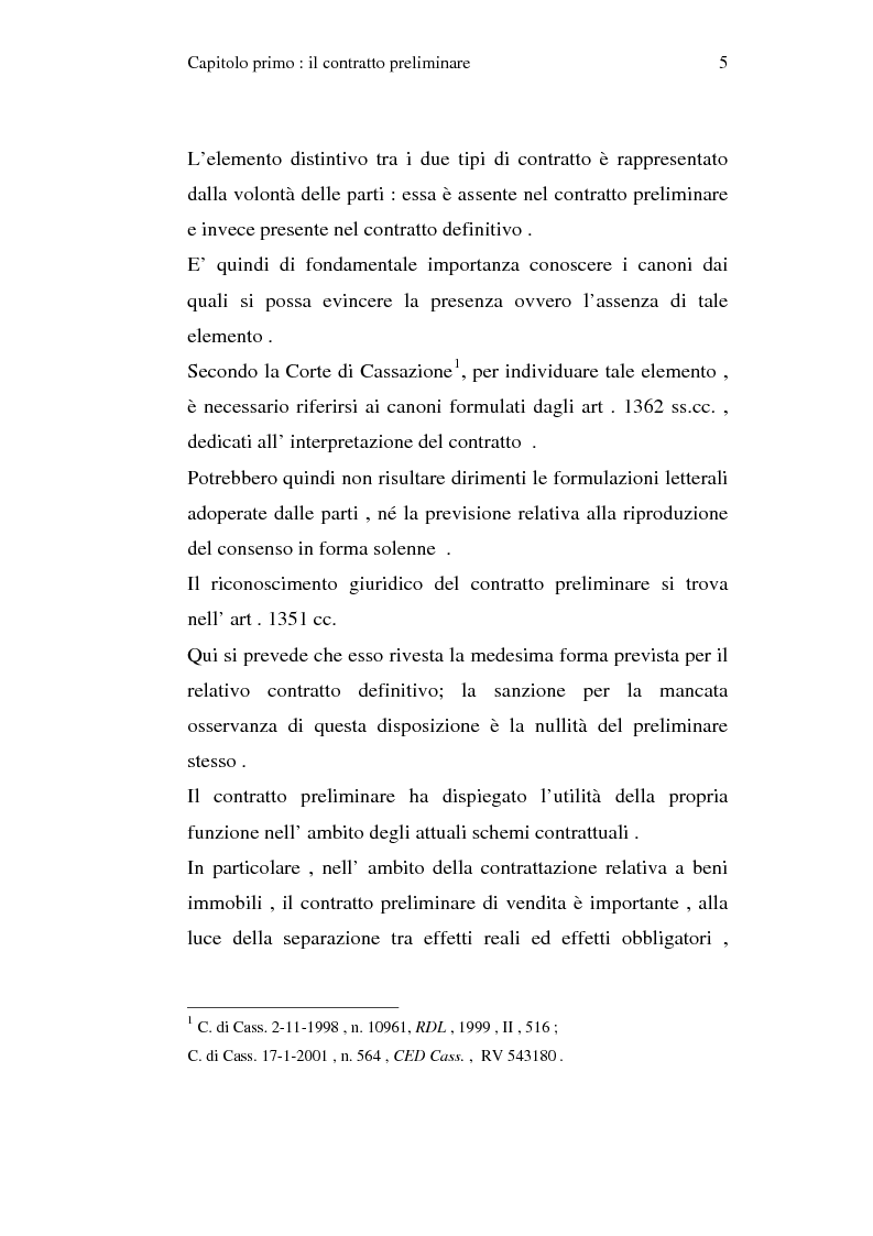 Anteprima della tesi: La trascrizione del contratto preliminare di compravendita immobiliare (diritto civile), Pagina 3