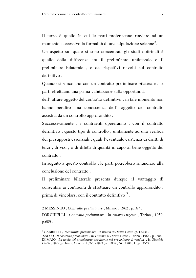 Anteprima della tesi: La trascrizione del contratto preliminare di compravendita immobiliare (diritto civile), Pagina 5
