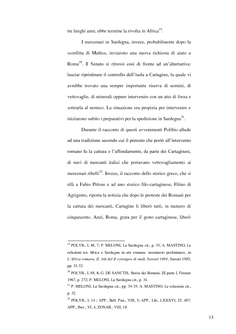Anteprima della tesi: Le popolazioni non urbanizzate della Sardegna romana fra III sec. a.C. e IV sec. d.C., Pagina 14
