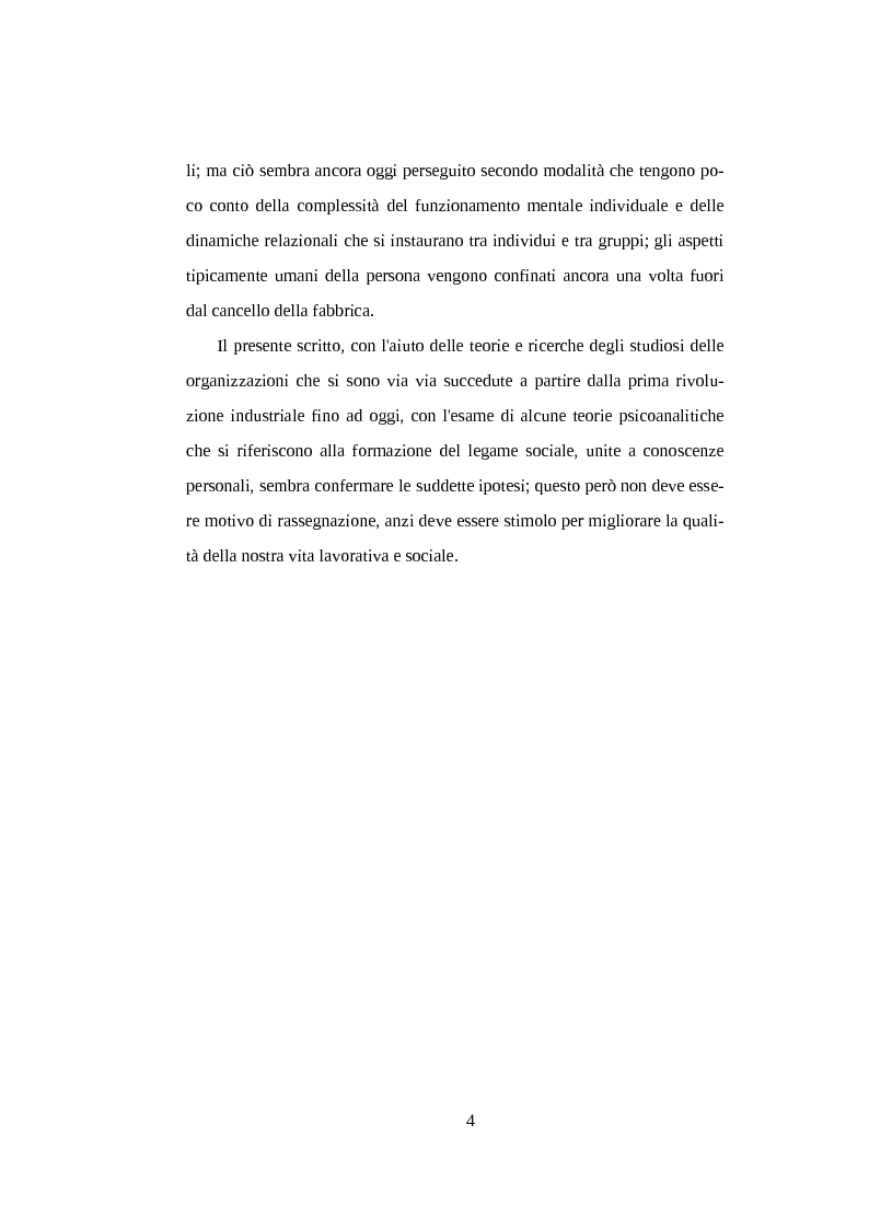 Anteprima della tesi: Il legame sociale tra individuo e organizzazione lavorativa, Pagina 3