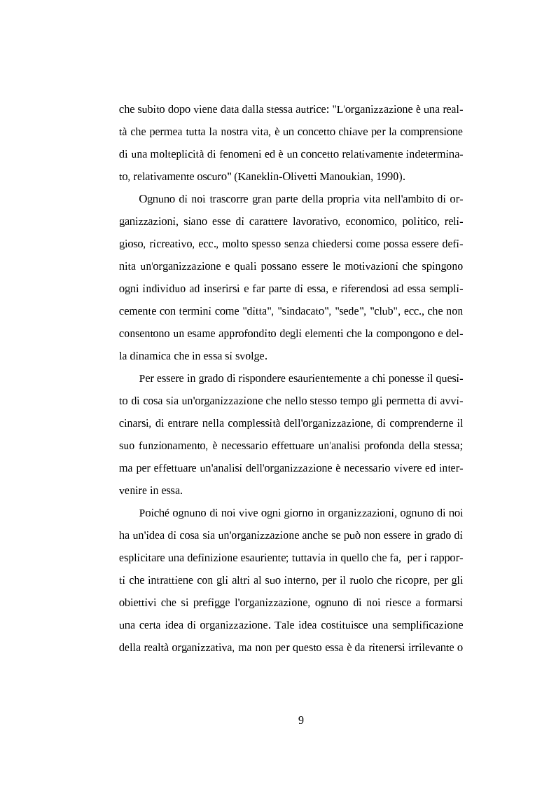 Anteprima della tesi: Il legame sociale tra individuo e organizzazione lavorativa, Pagina 8
