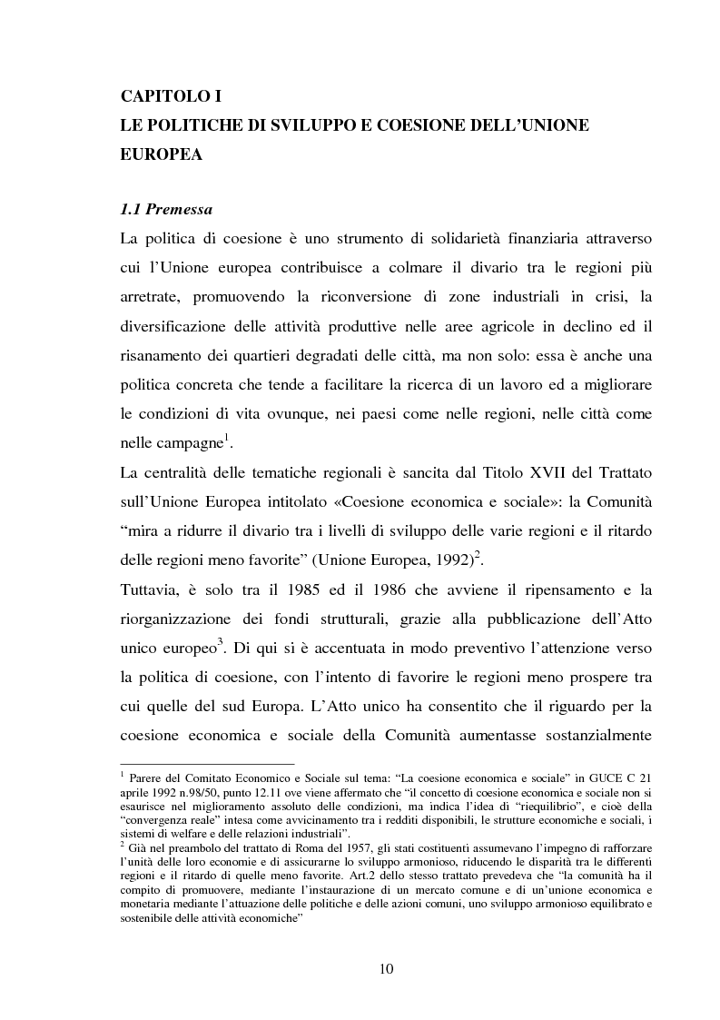 Anteprima della tesi: Le politiche strutturali della UE per il turismo, Pagina 6