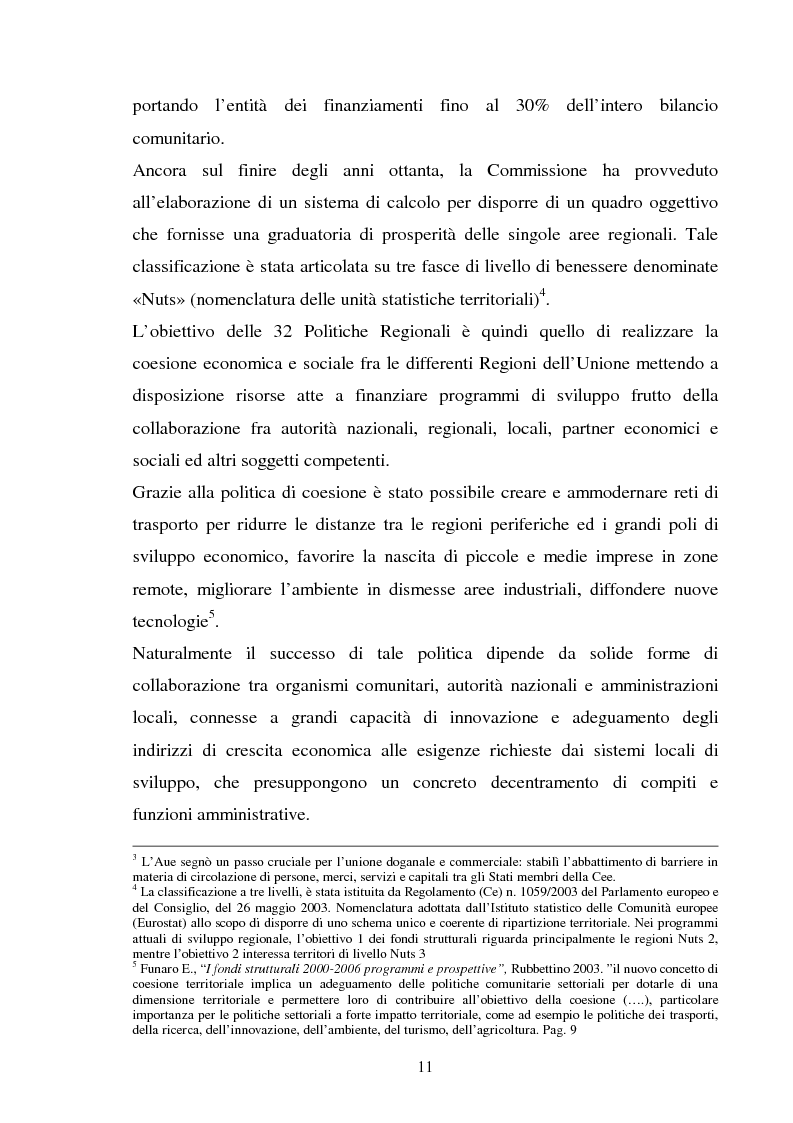 Anteprima della tesi: Le politiche strutturali della UE per il turismo, Pagina 7