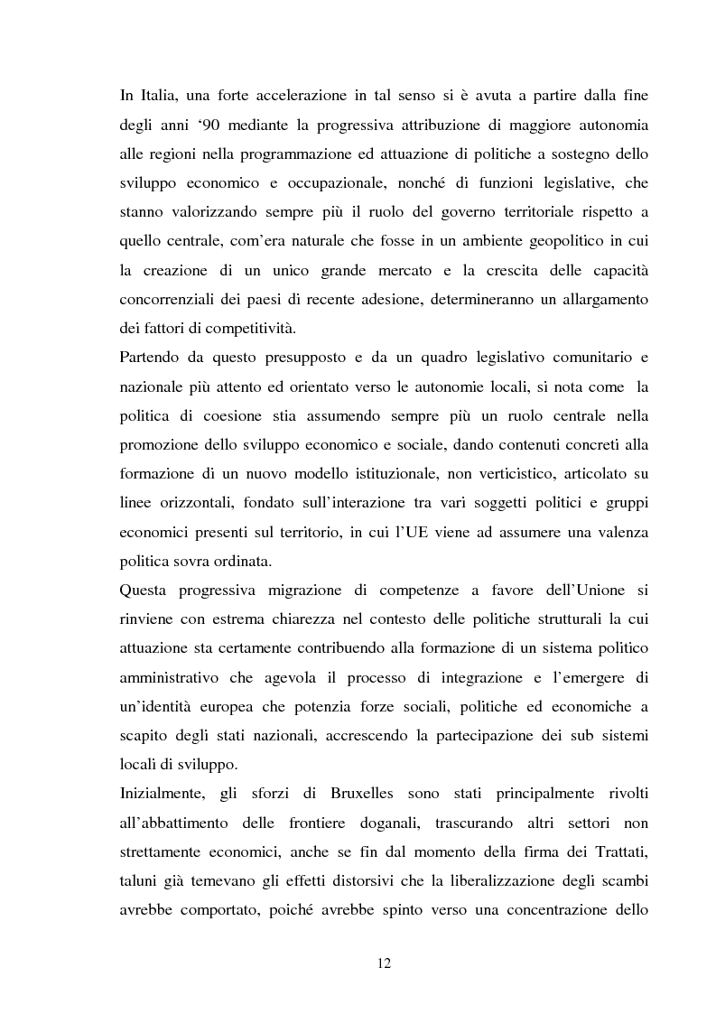 Anteprima della tesi: Le politiche strutturali della UE per il turismo, Pagina 8