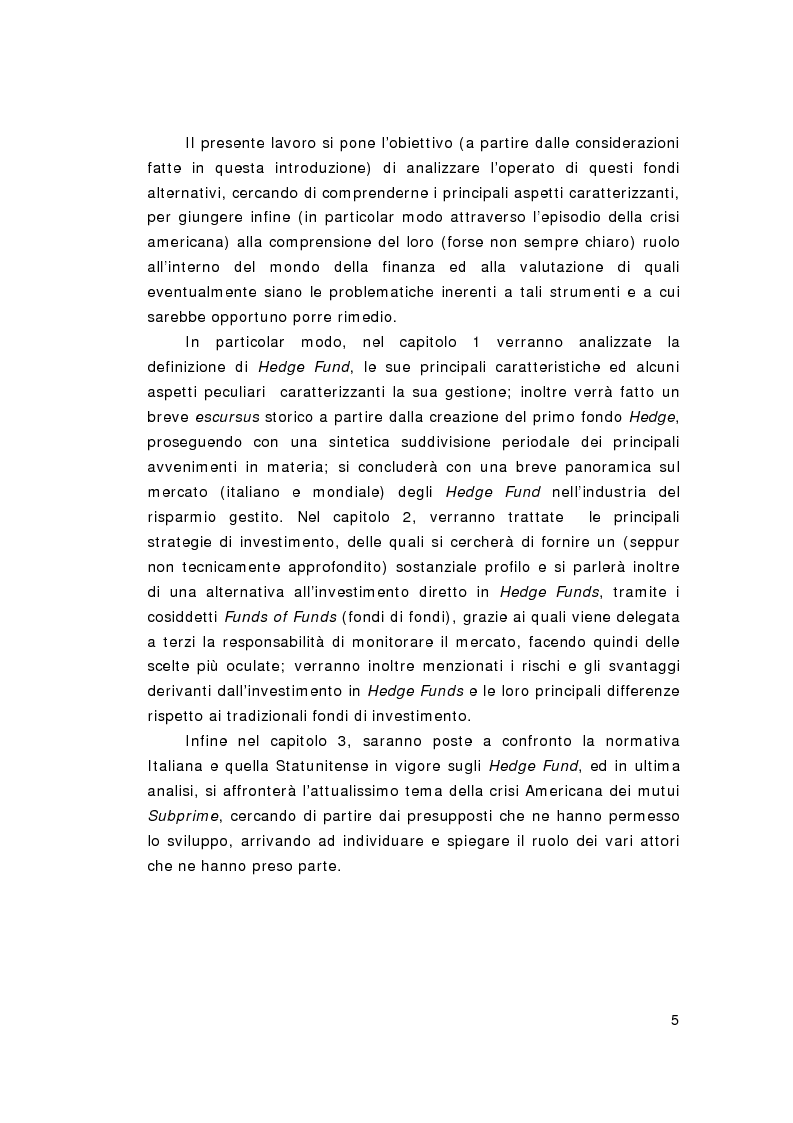Anteprima della tesi: Hedge Funds: rischio o beneficio per l'economia?, Pagina 3