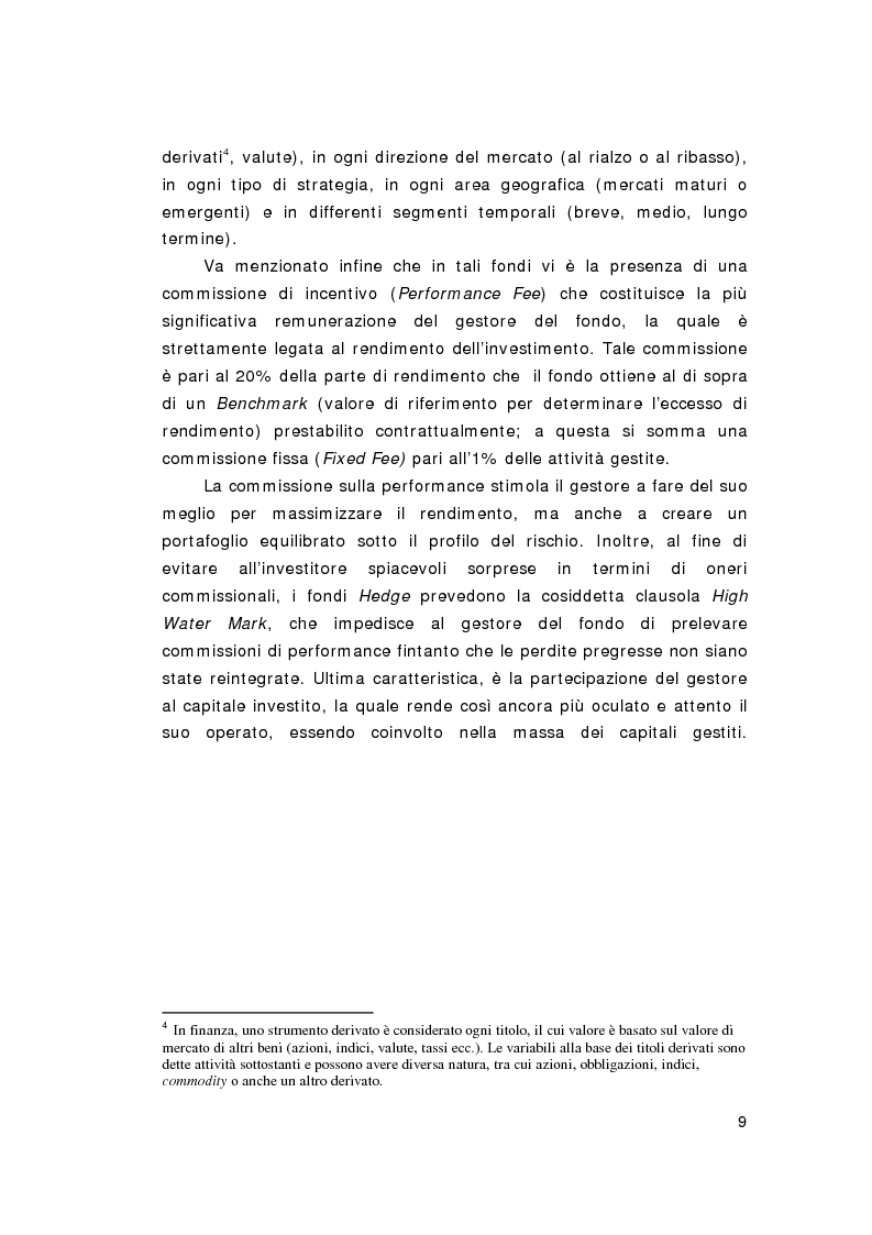 Anteprima della tesi: Hedge Funds: rischio o beneficio per l'economia?, Pagina 7