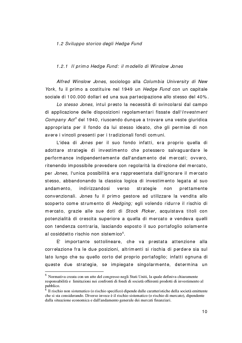 Anteprima della tesi: Hedge Funds: rischio o beneficio per l'economia?, Pagina 8