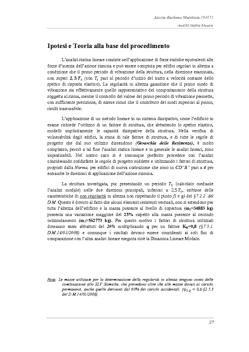 Anteprima della tesi: Analisi strutturali a confronto nella valutazione della vulnerabilità sismica di un edificio in acciaio e proposta di adeguamento sismico., Pagina 3