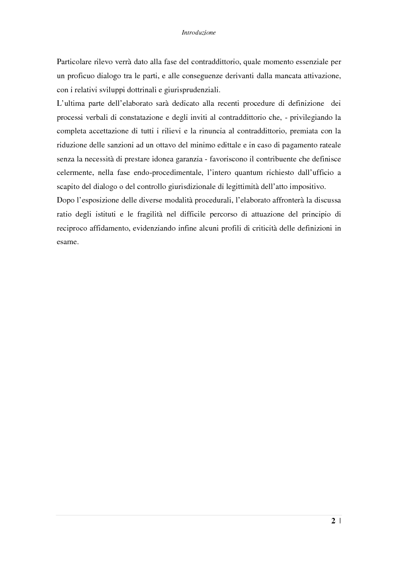 Anteprima della tesi: L'accertamento con adesione, Pagina 3