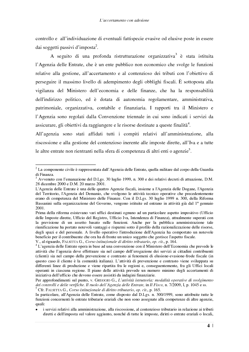 Anteprima della tesi: L'accertamento con adesione, Pagina 5