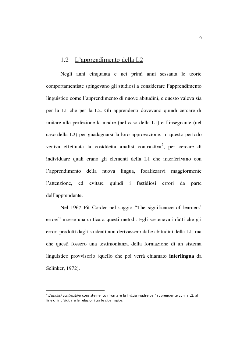 Anteprima della tesi: L'insegnamento dell'inglese fin dalla prima infanzia, Pagina 10