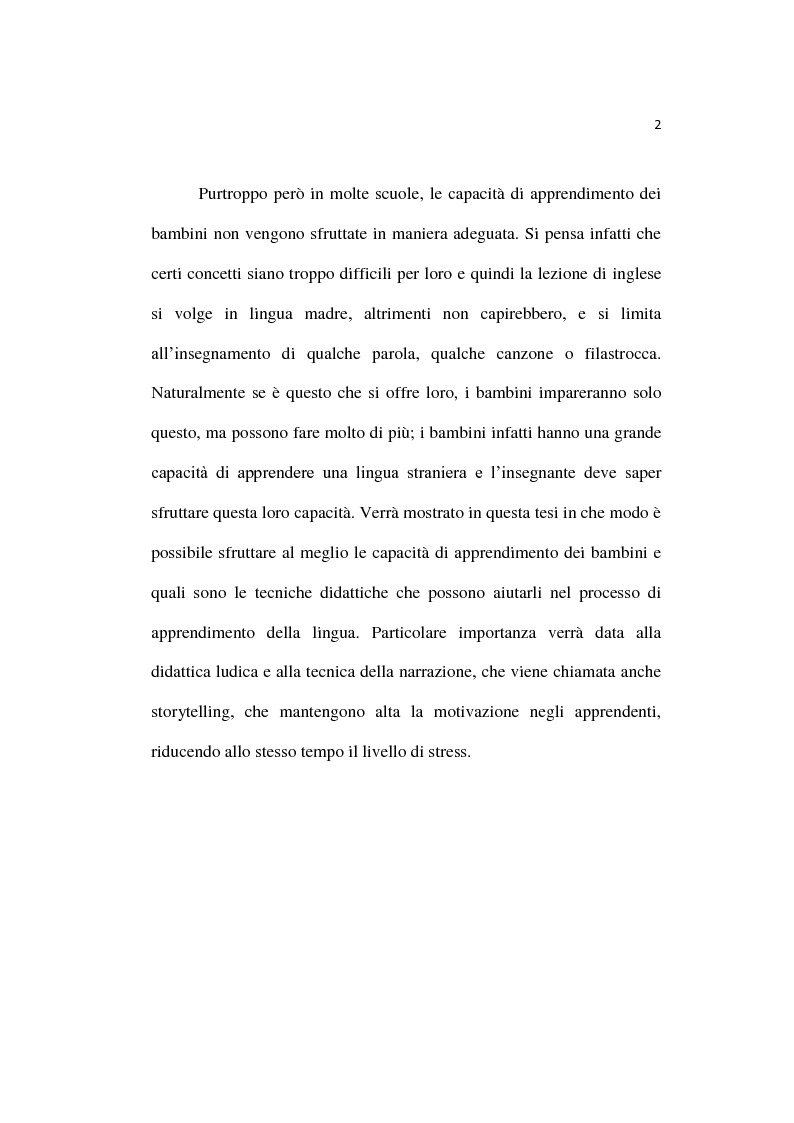 Anteprima della tesi: L'insegnamento dell'inglese fin dalla prima infanzia, Pagina 3