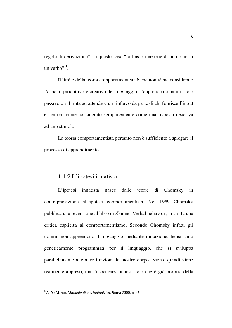 Anteprima della tesi: L'insegnamento dell'inglese fin dalla prima infanzia, Pagina 7
