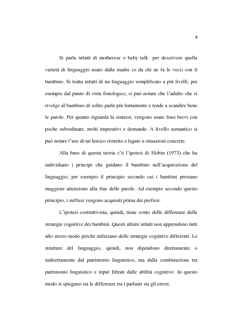Anteprima della tesi: L'insegnamento dell'inglese fin dalla prima infanzia, Pagina 9