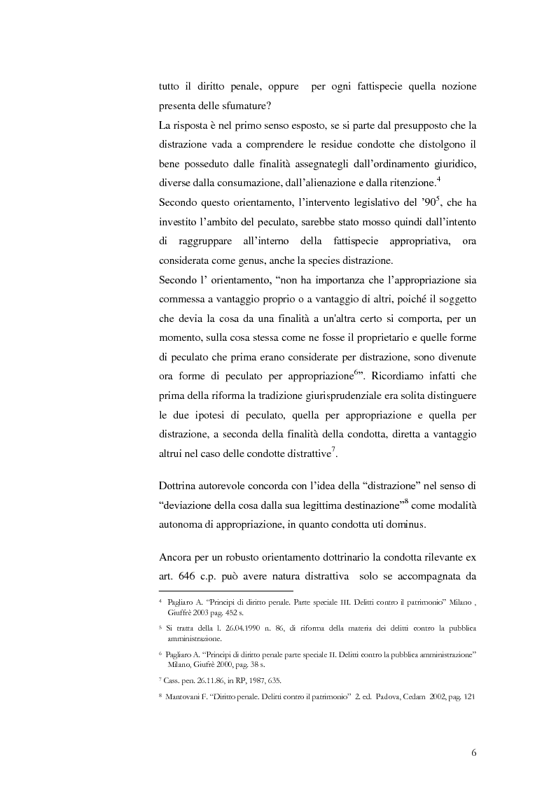 Anteprima della tesi: Infedeltà patrimoniale e appropriazione indebita: una "convivenza" difficile., Pagina 4