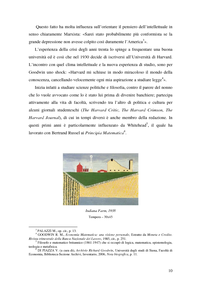Anteprima della tesi: Richard Murphy Goodwin: l'economista a più teste, Pagina 9
