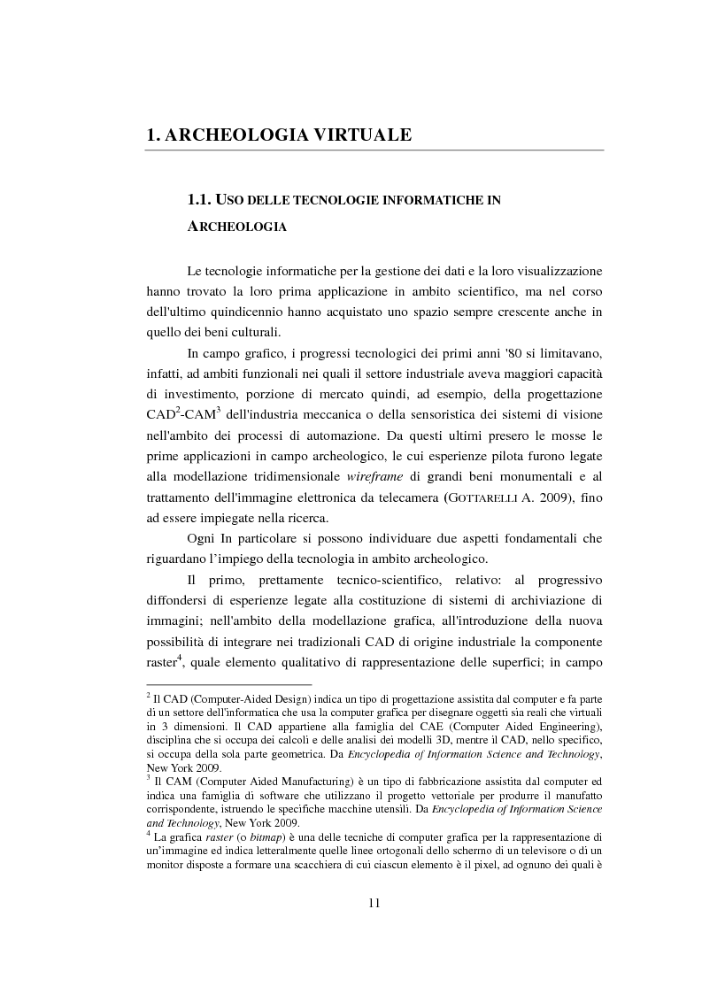 Anteprima della tesi: Modellizzazione tridimensionale dello spazio archeologico: l'esempio applicativo di Rontana, Pagina 4