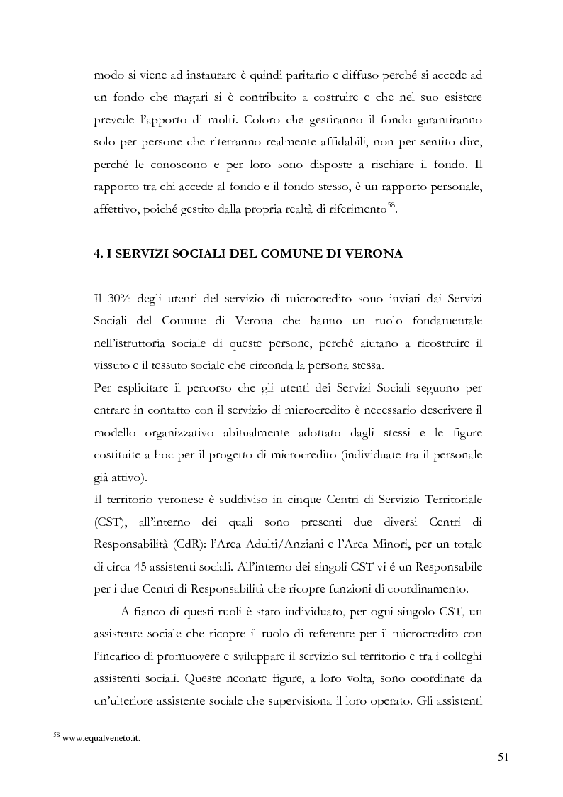 Anteprima della tesi: Il microcredito relazionale e sociale: il lavoro della Mag di Verona, Pagina 8