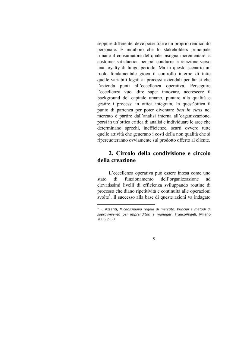 Anteprima della tesi: Il controllo dei processi aziendali: l'eccellenza operativa, Pagina 3