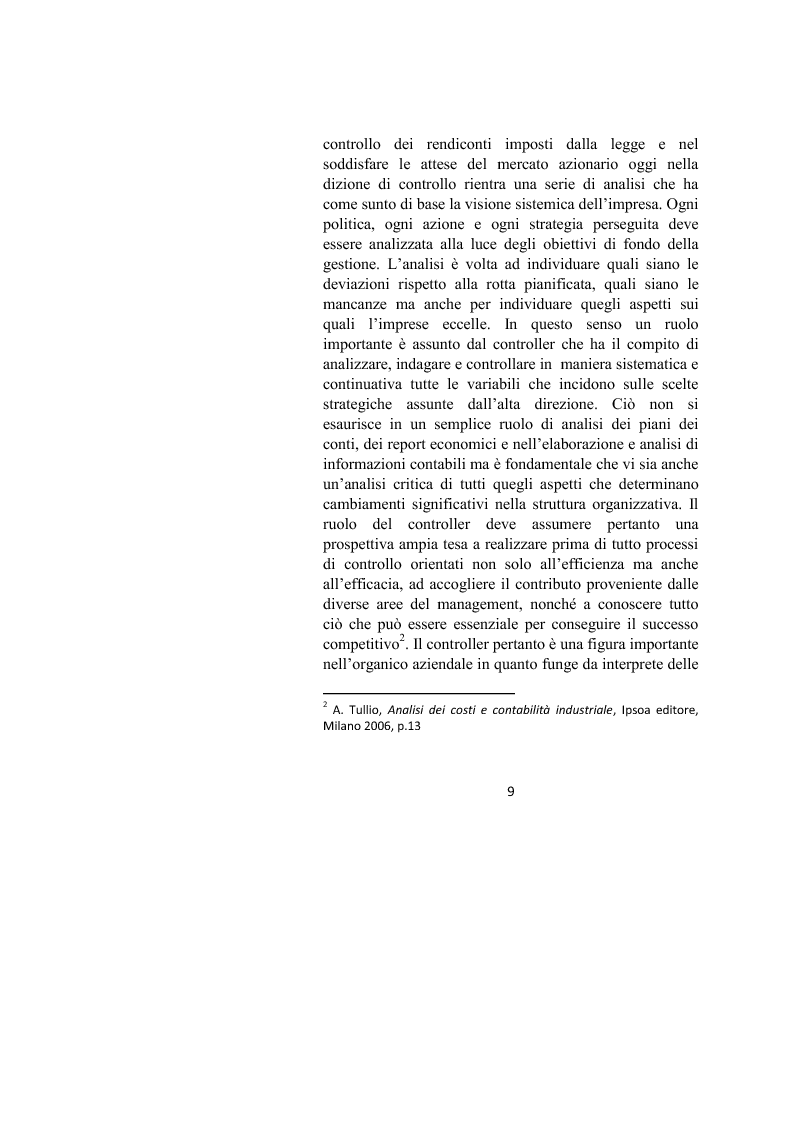 Anteprima della tesi: Il controllo dei processi aziendali: l'eccellenza operativa, Pagina 7