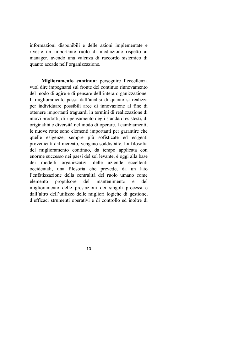 Anteprima della tesi: Il controllo dei processi aziendali: l'eccellenza operativa, Pagina 8